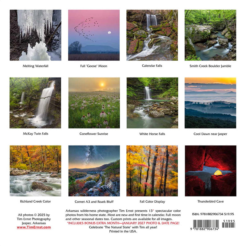 Tim Ernst Arkansas Wall Calendar (2026)