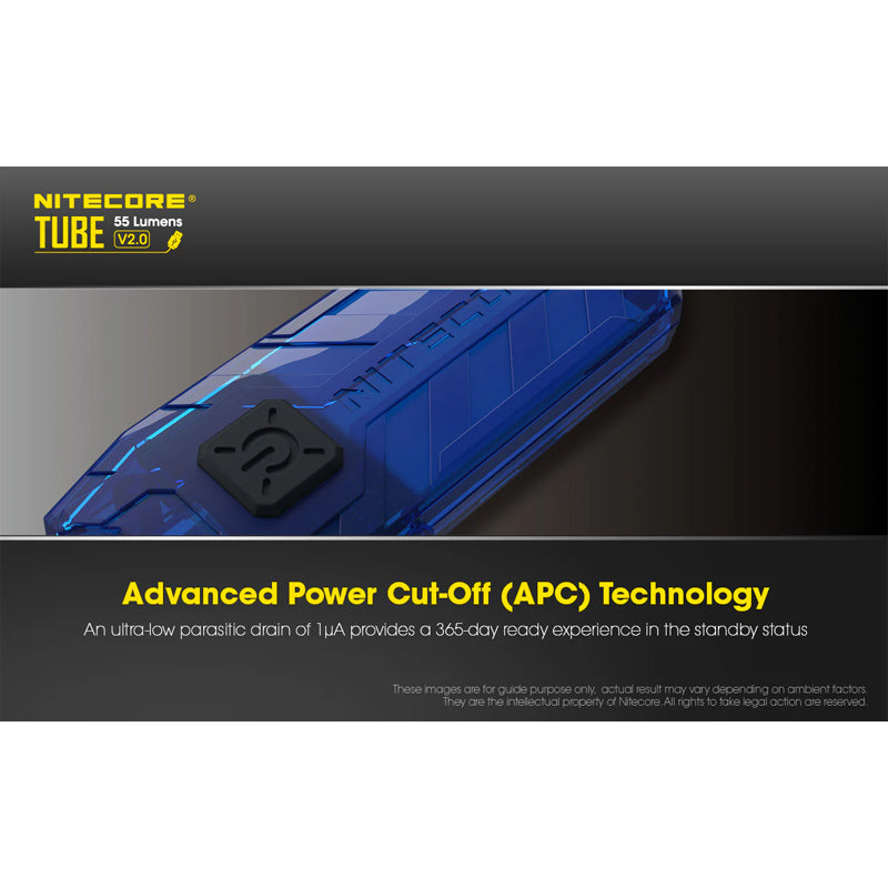 Tube V2 55 Lumen Rechargeable Keychain Flashlight