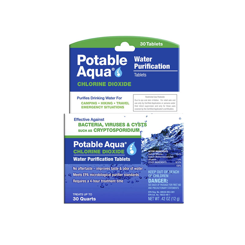 Potable Aqua Chlorine Dioxide 20 tabs